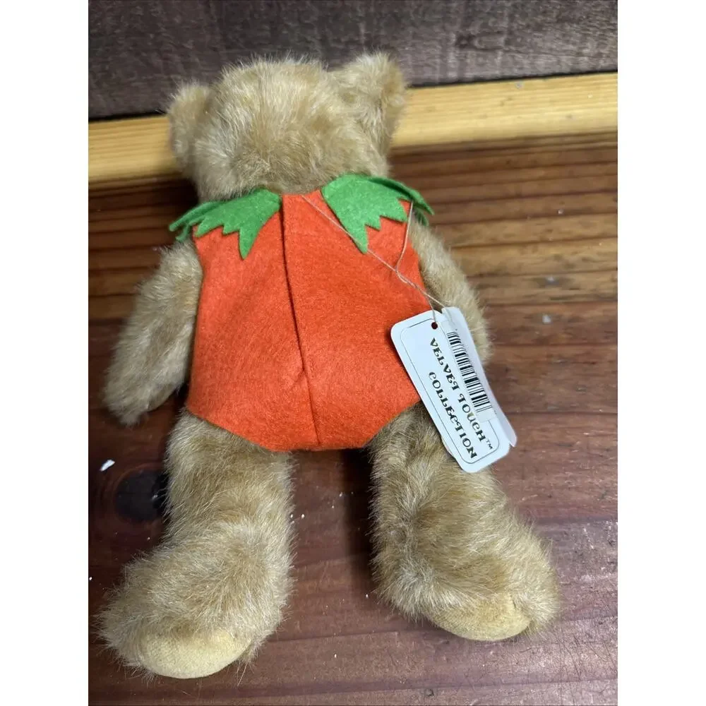 Jackie Lantern by Jerry Elsner #2485 Stuffed Plush Bear Pumpkin With Tags